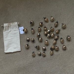 Gold Mini Ornaments with Pouch